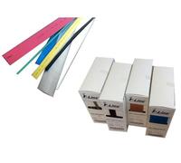 Caja tubo termorretractil roja, diámetro 4.80 mm, longitud 12 mts; ideal para aislar, proteger y organizar cables y conexiones.