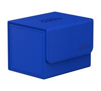 Caja Ultimate Guard Sidewinder para m s de 100 cartas TCG con funda doble. Cierre magn tico azul y forro interior de microfibra para un almacenam