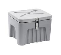 Caja universal de polipropileno, con cerradura lateral