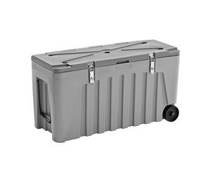 Caja universal de polipropileno, con cerradura lateral