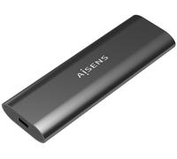 Caja USB-C Externa para Disco SSD M.2 SATA/NVMe (Gris) - AISENS
