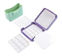 Caja vacía de paleta de acuarela, caja de lata de acuarela, caja de pintura con paletas vacías
