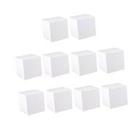 Caja White Cuadrada de Papel, Paquete de 10 Unidades