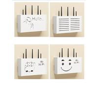 Caja WiFi Pared Cajas Router Caja para Tapar Router Caja para Guardar El Router Estantes Flotantes,C-22x20x8.5cm