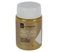 Caja x 6 la Pajarita ME-3 - Pintura Metalizada Pajarita 35ml Oro Rico