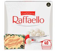 Caja XXL de 40 Bombones Raffaello · Bombones de Coco, Crema y Almendra Entera · Incluye Tarjeta Personalizable Cia&Co · Regalo Navideño Premium Ideal para Familias y Amantes del Dulce