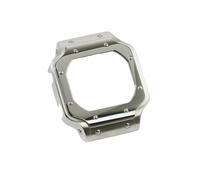 Caja y correa de acero inoxidable de metal modificado, aptas for Casio Small Square GW-B5600DW.(Silver case)
