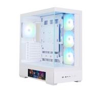 Caja Zalman P40 Ds Atx 4xvent 120mm Argb 2xusb 3.0 Blanco Sin Fuente