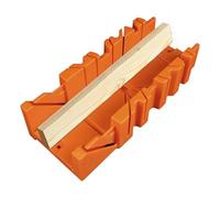 cajadealmacenamiento para sierra, cajadeingletes y juego de sierra: hoja de sierratrasera de acero resistente, guía de ingletes de sujeción segura, ángulos de corte ajustables, control de corte d