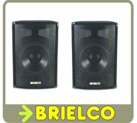 CAJAS ACUSTICAS 2 VIAS 300W ALTAVOCES GRAVES 8'' Y TWEETER PIEZO PAREJA BD1892/2