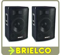 CAJAS ACUSTICAS 2 VIAS 400W REJILLA METAL GRAVES 10" TWEETER PIEZO PAREJA BAFLES
