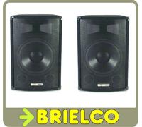 CAJAS ACUSTICAS 2 VIAS 400W REJILLA METAL GRAVES 10" TWEETER PIEZO PAREJA BAFLES