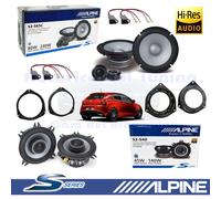 Cajas Alpine S2-S65C + S2-S40 Altavoces Delante Y Detrás 240W Para ALFA MITO