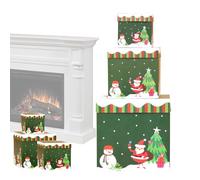 Cajas apilables de Navidad, Papá Noel, muñeco de nieve, alce, árbol de Navidad, cajas apilables | Decoración de anidación con para niños, de invierno y cumpleaños