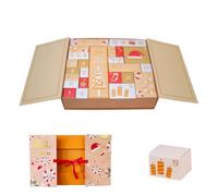 Cajas de adviento calendario de Navidad de 24 días de 24 días 2025, vacío, para llenado, caja de vacaciones para festivales, cumpleaños, niños y adultos, medias, dulces, joyas, tarjeta escrita a mano