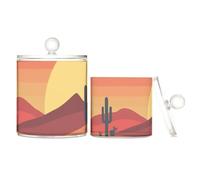 Cajas de almacenamiento de plástico transparente con tapa para hisopos de algodón, almohadillas de algodón, púas de hilo dental, clips de papel, paquete de 2 unidades