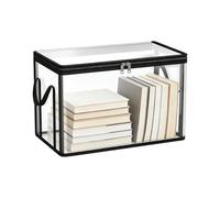 Cajas de almacenamiento para aulas - transparentes impermeables con asas y | Cajas de apilables para ropa | organizadora transparente para juguetes, aperitivos, ropa de cama, ropa