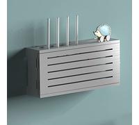 Cajas de Almacenamiento para enrutador WiFi,Caja de Almacenamiento WiFi para enrutador inalámbrico, Caja de Cubierta de Enchufe de Madera, Estante para enrutador,Estante para decodificador