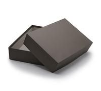 Cajas de almacenamiento y regalo - 10 unidad - DIN A4 - Antracita (gris) forrado - 302 x 213 x 70 mm