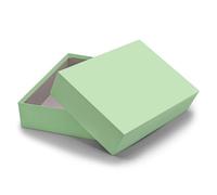 Cajas de almacenamiento y regalo - 4 unidad - DIN A4 - Forrado en verde menta (verde) - 302 x 213 x 70 mm