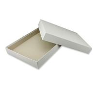 Cajas de almacenamiento y regalo de , 2 unidades, DIN A5, tapizadas en blanco, 215 x 154 x 40 mm