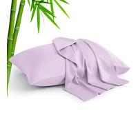Cajas de almohadas bedelitas Tamao estndar de 2 rayones derivados de cajas de almohadas de enfriamiento de bamb para durmientes calientes y sudade