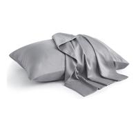 Cajas de almohadas de bedelita Juego de tamao estndar de 2 rayones derivados de fundas de almohada de enfriamiento de bamb para durmientes calient