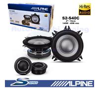 Cajas De Altavoces A 2 Vías Alpine S2-S40C 100Mm 2 Woofer 2 Tweeter 140W 45W Rms