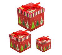 Cajas de anidación de Navidad, cajas apilables de Papá Noel, muñeco de nieve, alce, árbol de Navidad, decoración de envoltura de anidación con tapas para cumpleaños, invierno, Año Nuevo, fiesta