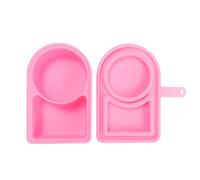 Cajas de aperitivos reutilizables, tarros de aperitivo de doble compartimento con tapas, cajas de comida antigoteo, recipientes de porción para almacenamiento de alimentos para verduras, ensaladas y