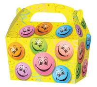 Cajas de aperitivos temáticas, paquete de 10 unidades, cajas de fiesta para niños y niños, para llevar comida, comida, picnic, cumpleaños, boda, regalo de fiesta de baby shower, bolsa de botín (cara