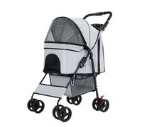 Cajas de Arena Carro for Mascotas, Carro for Perros y Gatos, Plegable for, con Bandeja fácil de Instalar(Grey)