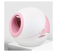 Cajas de Arena para Gatos Tazón de Arena para Gatos, Inodoro Extra Grande de Gato, Desodorante y Anti-Salpicaduras, Bote de Gato, Suministros de Gatos necesarios/Rosa