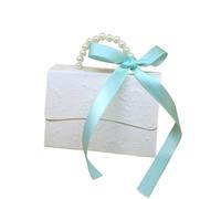 Cajas de Boda para Caramelos Cajas de dulces for recuerdos boda, 10 o 20 unidades por juego, caja portátil for regalos fiesta(White B,20pcs,L)