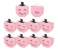 Cajas de caramelos de Halloween - Cara de Candy Box de Halloween | Caja de almacenamiento de caramelos con cara de | 10 piezas Decoración otoñal del contenedor de aperitivos festivos para