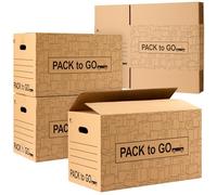 Cajas de Cartón para Mudanza y Almacenaje, embalaje grandes de 50x30x30 | Pack de 5 Unidades | Resistentes y Espaciosas para empaquetar, traslados, envios (Pack 5 Cajas 50x30x30 cm.)