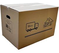 Cajas de Cartón para Mudanzas Almacenaje Transporte con Asas (60 x 40 x 40 cm, 20 Unidades)