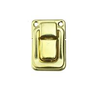 Cajas de Cerrojo Pestillo 10 Uds. Pestillos de Caja de Bronce Antiguo, Cerradura de Hierro, pestillos for joyería, Caja de Pecho, Hebilla for Maleta, Cierre de Clip, Hardware Vintage 25 * 37mm(Gold)