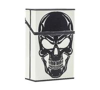 Cajas de cigarrillos a la moda, diseño de calavera luminouss, funda portátil, bolsa de transporte que en la oscuridad, organizador de almacenamiento, pitillera que en la oscuridad, bolsa