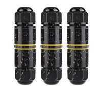 Cajas de Conexiones Impermeable,Vegena Caja de Conectores Electricos 5 Pines,Cajas de Empalmes Exterior,Conector Estanco para Cable de Diámetro Ø 4-11mm,3 Pack