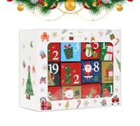 Cajas De Cuenta Atrás Rellenables,24 Piezas Contenedor Multifuncional | Cajas Vacías Para Contar Los Días Hasta Navidad | Para Chocolate Fondant Fiesta Juguetes Pequeños Barra Labial Joyería