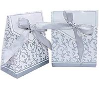 Cajas de dama de honor, caja de regalo de boda, cajas de embalaje de regalos, 10 piezas de bolsa de regalo de papel dorado y plateado, embalaje de regalo de boda, regalos for fiestas de cumpleaños, su