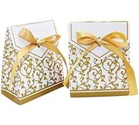 Cajas de dama de honor, caja de regalo de boda, cajas de embalaje de regalos, 10 piezas de bolsa de regalo de papel dorado y plateado, embalaje de regalo de boda, regalos for fiestas de cumpleaños, su