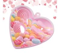 Cajas de dulces - Ataúd de baratijas | de acrílico rosa - Plano de almacenamiento de romance de San Valentín, organizador de escaparate transparente rubor evento de aniversario nupcial del do