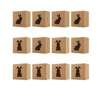 Cajas De Dulces De Conejito - Linda Decoración De, 12 Piezas Cajas De Papel Para Ventana De Pascua, Empaque De Meriendas Pequeñas Meriendas De Fresa De San Valentín, Comida De Acción De Gracias