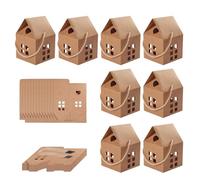 Cajas de dulces de Navidad | 30 unidades contenedores en forma de casa para favoritas | Cajas de regalo para de Navidad, para niños y adultos, así como para bodas, cumpleaños y