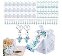 Cajas De Favor De Fiesta De Fantasía | 24 Set Treat Boxes, Contenedores De Golosinas Promueven La, Favores De Fiesta De Cinta Multifuncional Con Un Ángel De Perla De Amor En