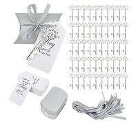 Cajas de favor de la boda, 50 paquetes de caramelo con abridor de botellas de llave, favores creativos de fiesta de despedida de soltera para invitados, cena de ensayo, aniversario