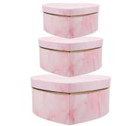 Cajas de favor de la fiesta， Soporte vacío for regalos del Día de San Valentín, decoración del banquete de boda, en forma de corazón, 3 uds.