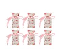 Cajas de Favor Fiesta, Caja Propuesta Dama Bricolaje Cuerda 50 Pequeñas Dulces Envases Regalos Rosa